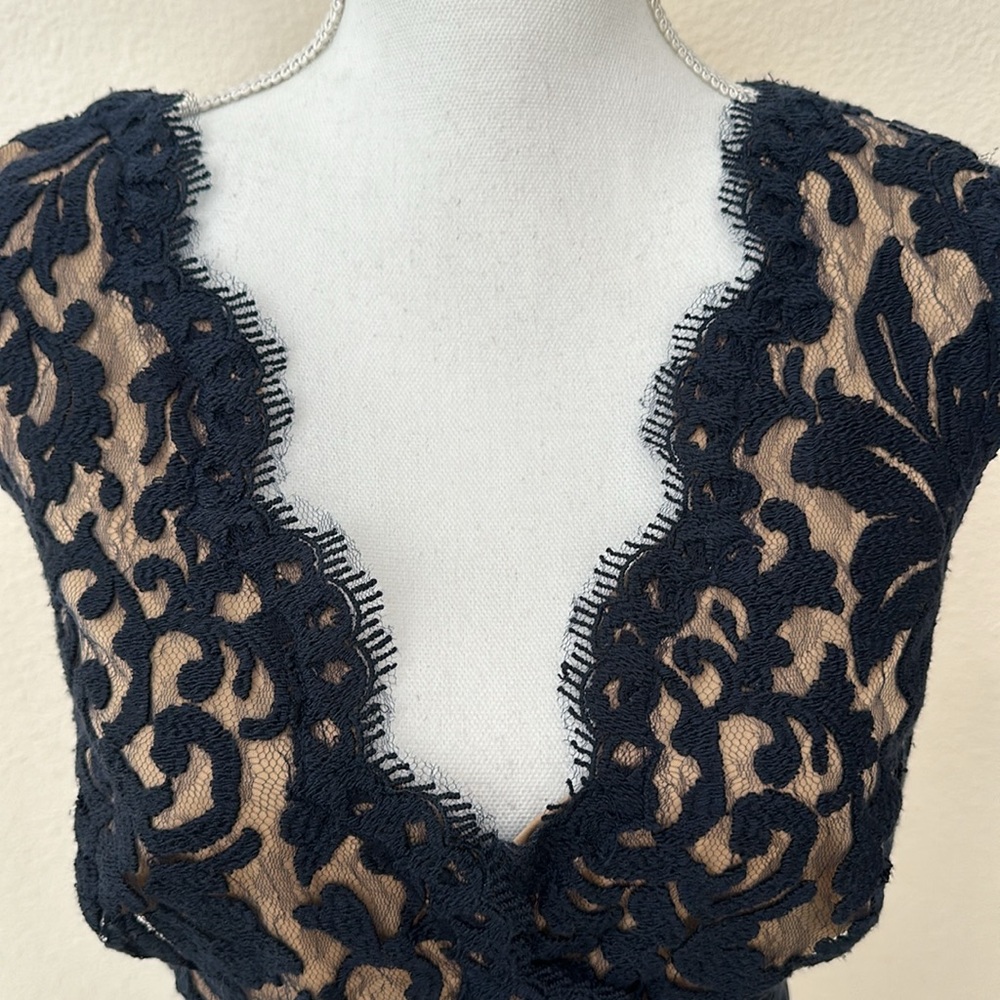 Tadashi Shoji Lace Scalloped Dress - Picture 4 of 7